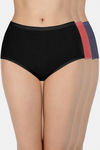 Amante High Rise Three-Fourth Coverage Hipster Panty (Pack of 3)- Multicolor — thumbnail 1